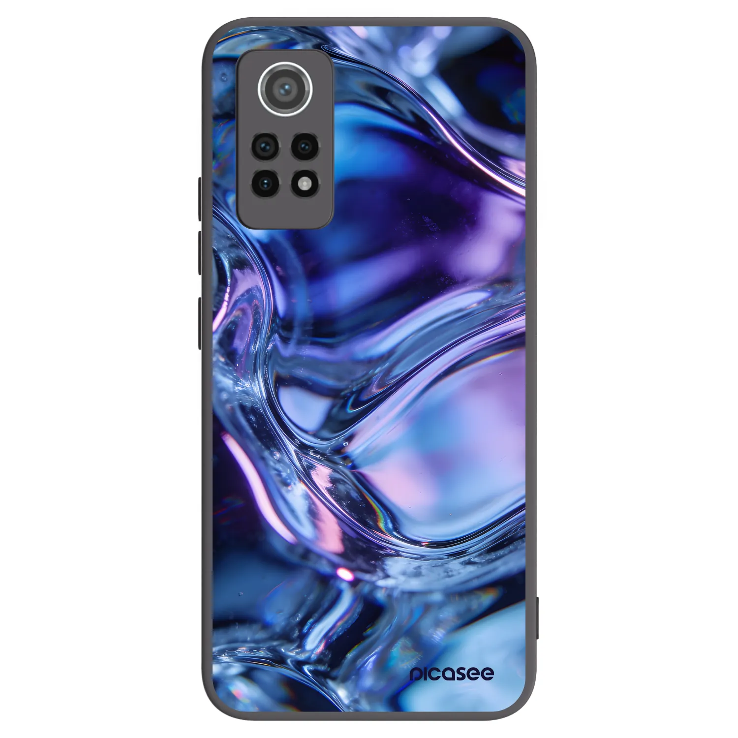 Picasee silikonski črni ovitek za Xiaomi Redmi Note 12 Pro 4G - Iris liquid