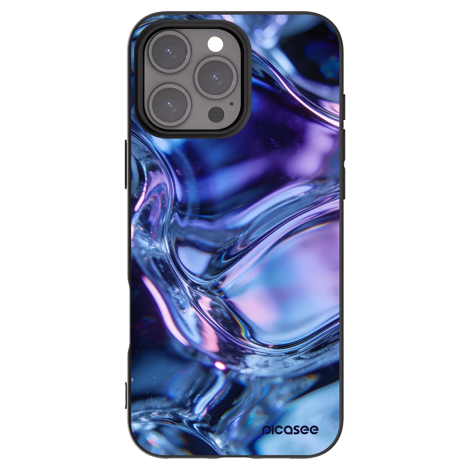 Picasee silikonski črni ovitek za Apple iPhone 16 Pro Max - Iris liquid