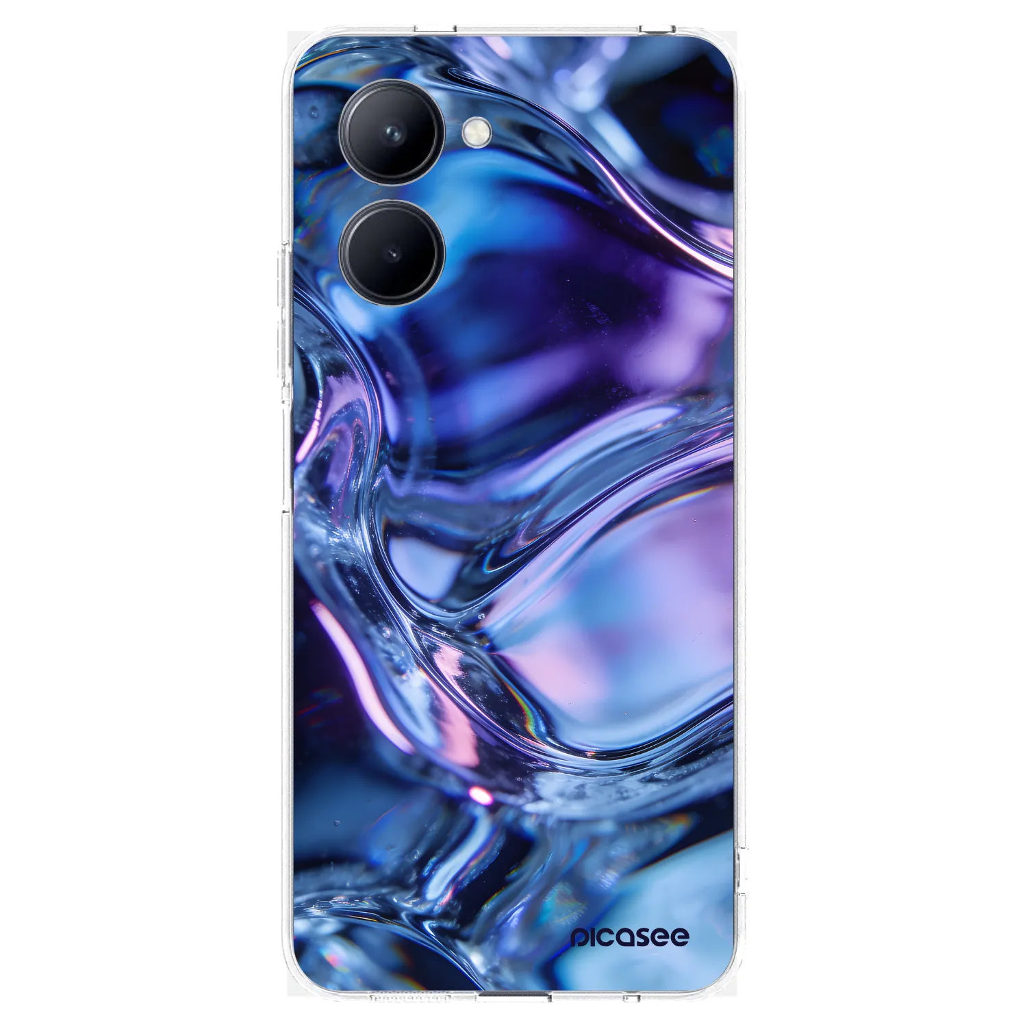 Picasee silikonski prozorni ovitek za Realme C33 (2023) - Iris liquid