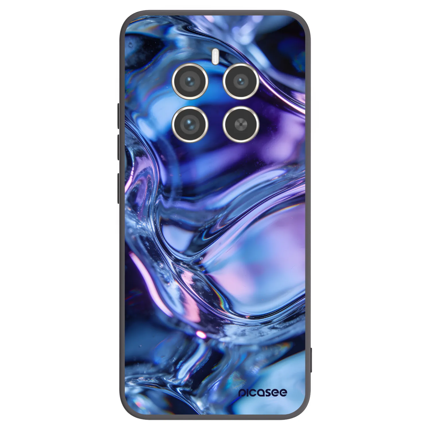Picasee silikonski črni ovitek za Realme 12 Pro 5G - Iris liquid
