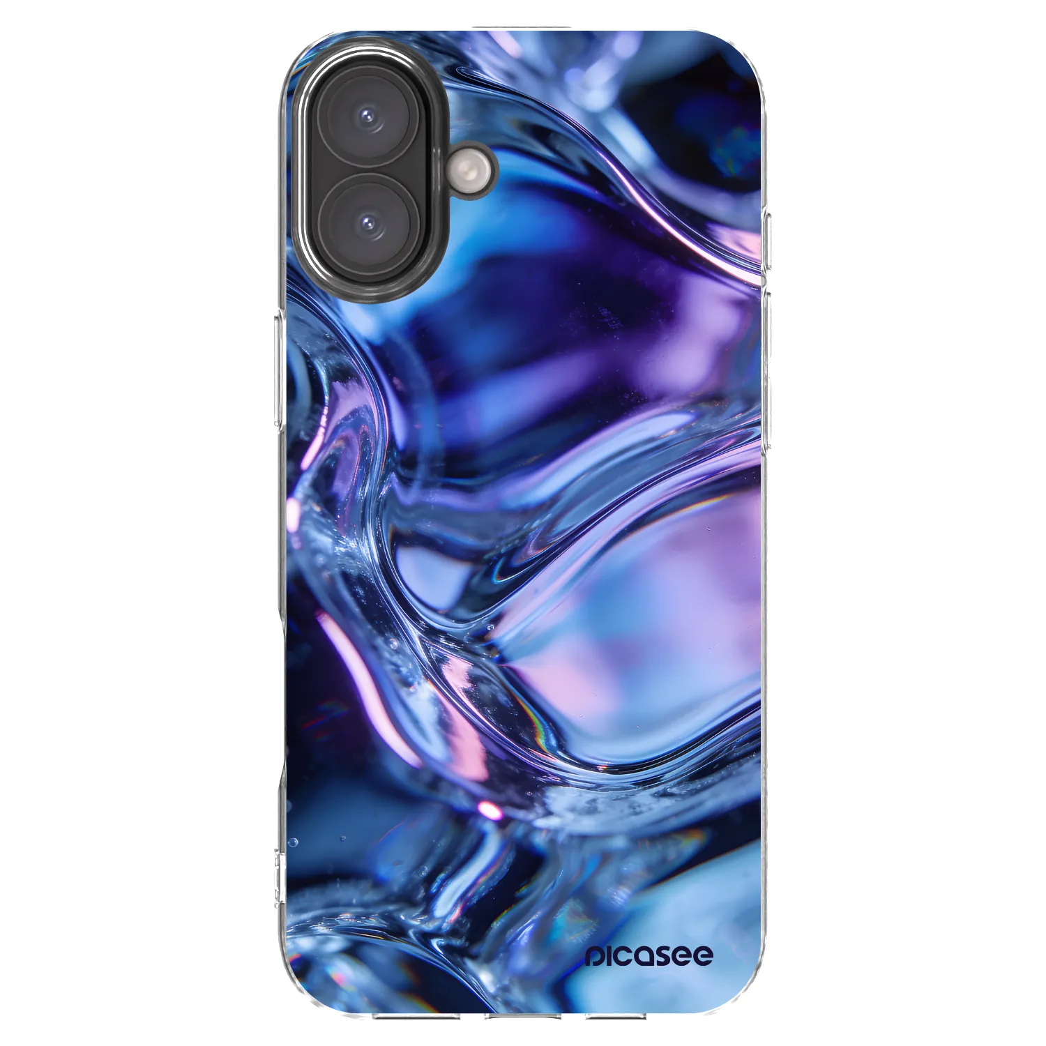 Picasee silikonski prozorni ovitek za Apple iPhone 16 Plus - Iris liquid