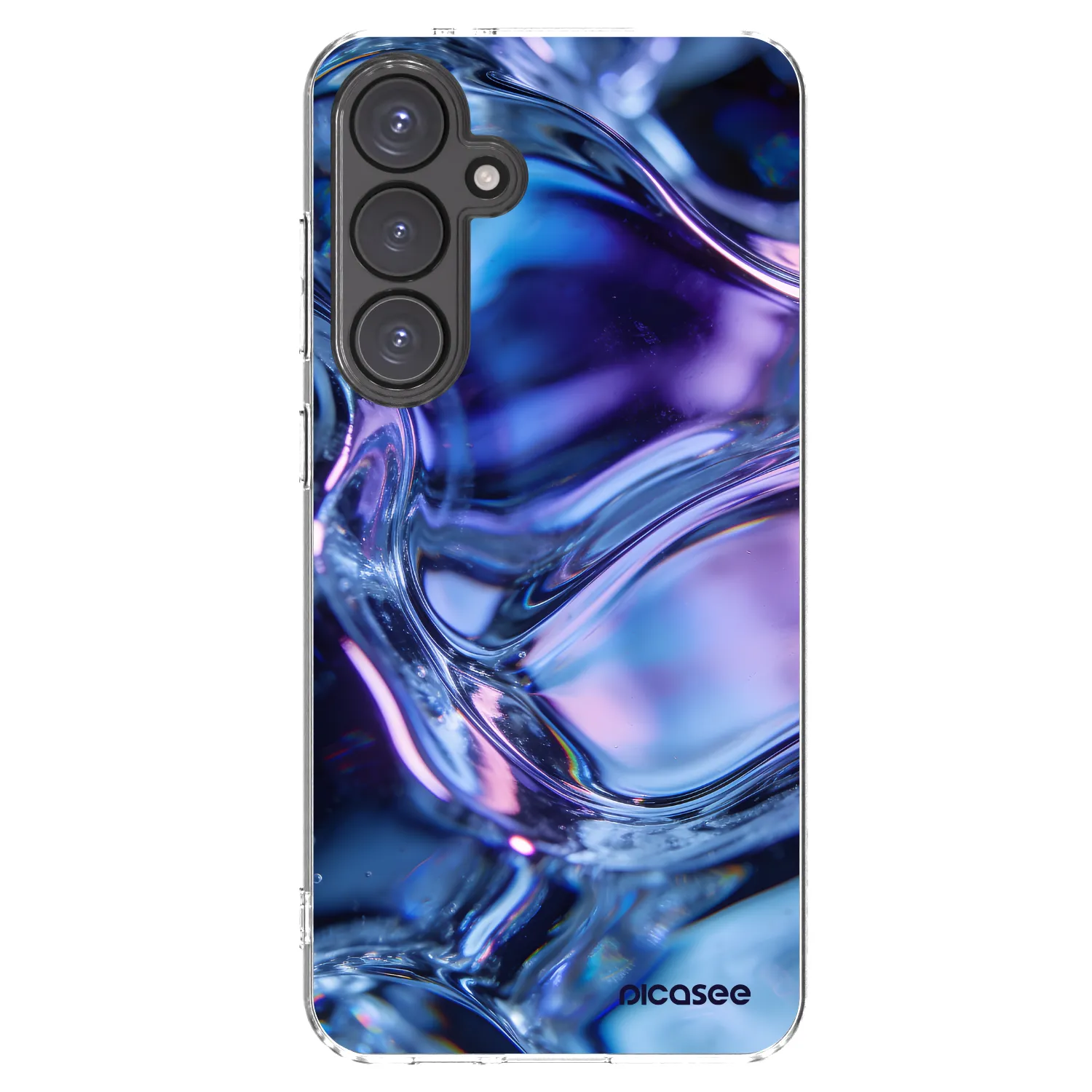 Picasee silikonski prozorni ovitek za Samsung Galaxy S24 FE S721B - Iris liquid