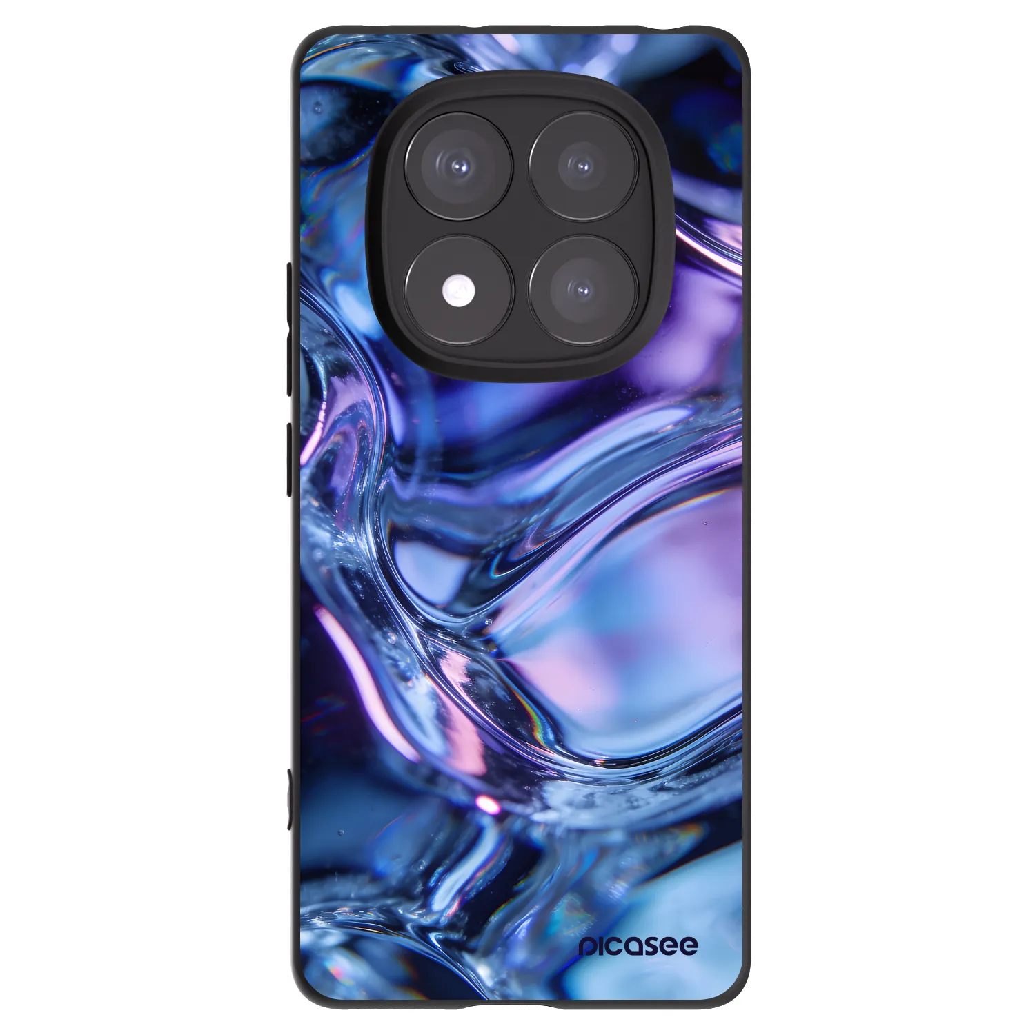 Picasee silikonski črni ovitek za Xiaomi Redmi Note 14 Pro 5G - Iris liquid