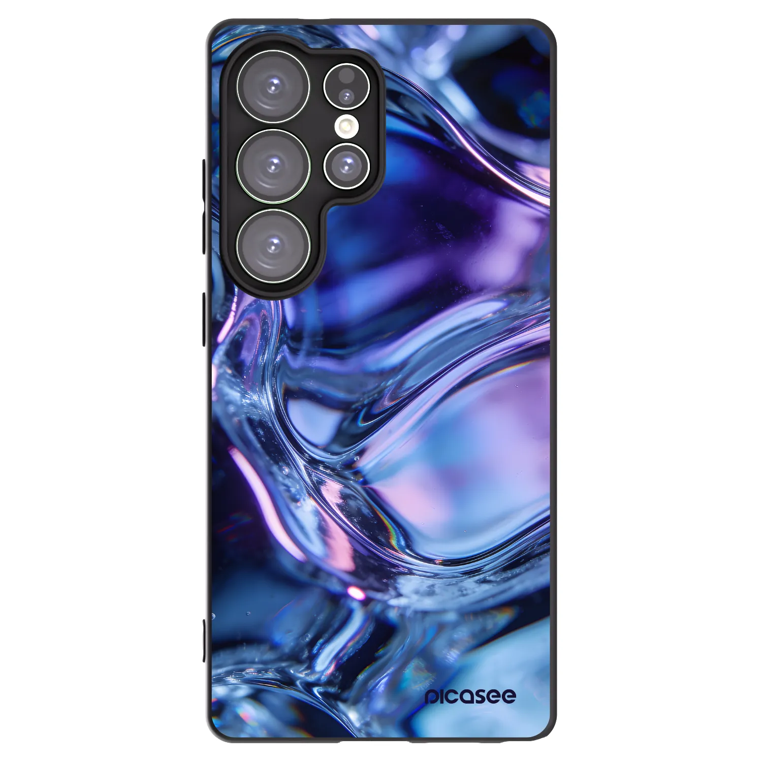 Picasee silikonski črni ovitek za Samsung Galaxy S25 Ultra 5G - Iris liquid