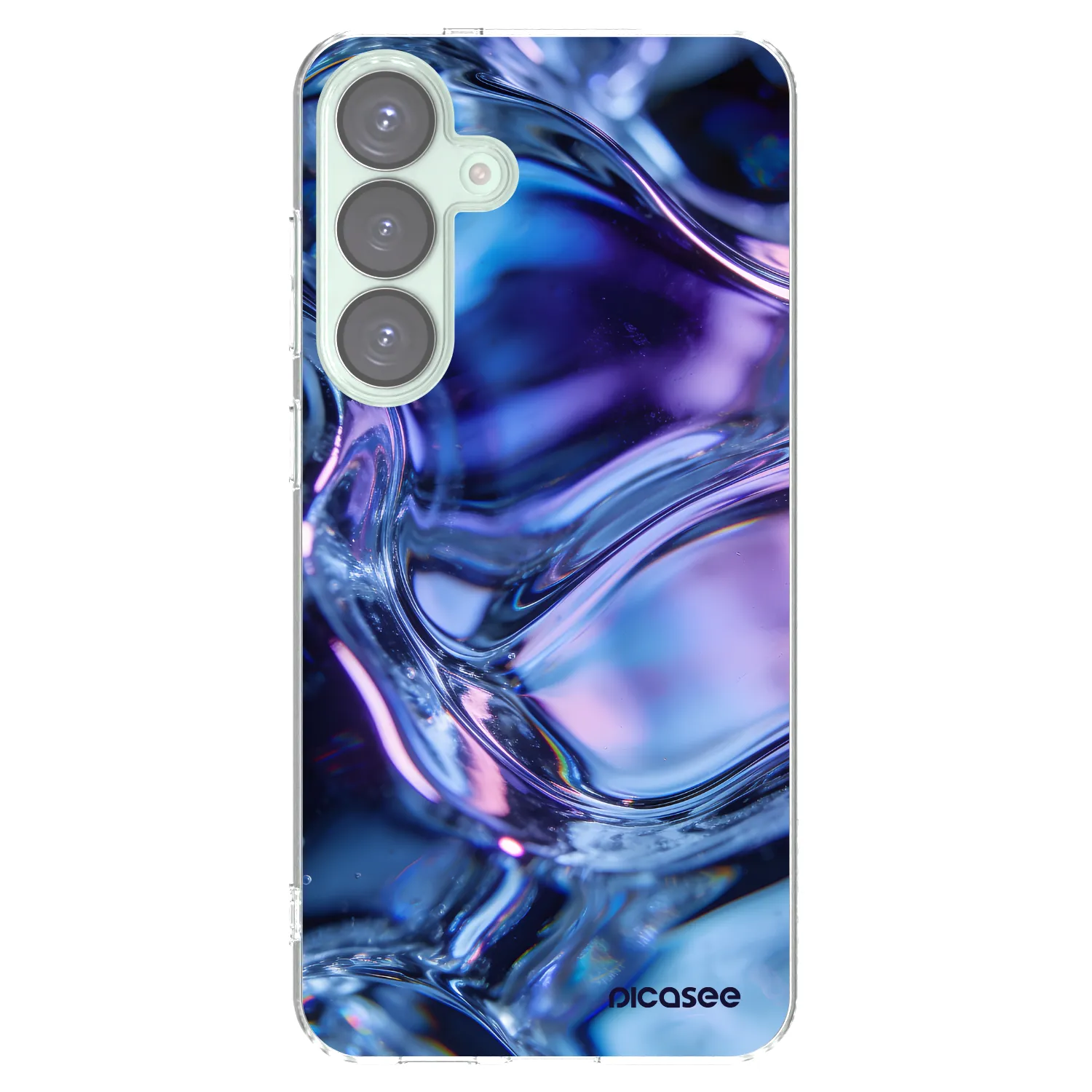 Picasee silikonski prozorni ovitek za Samsung Galaxy S25+ 5G - Iris liquid