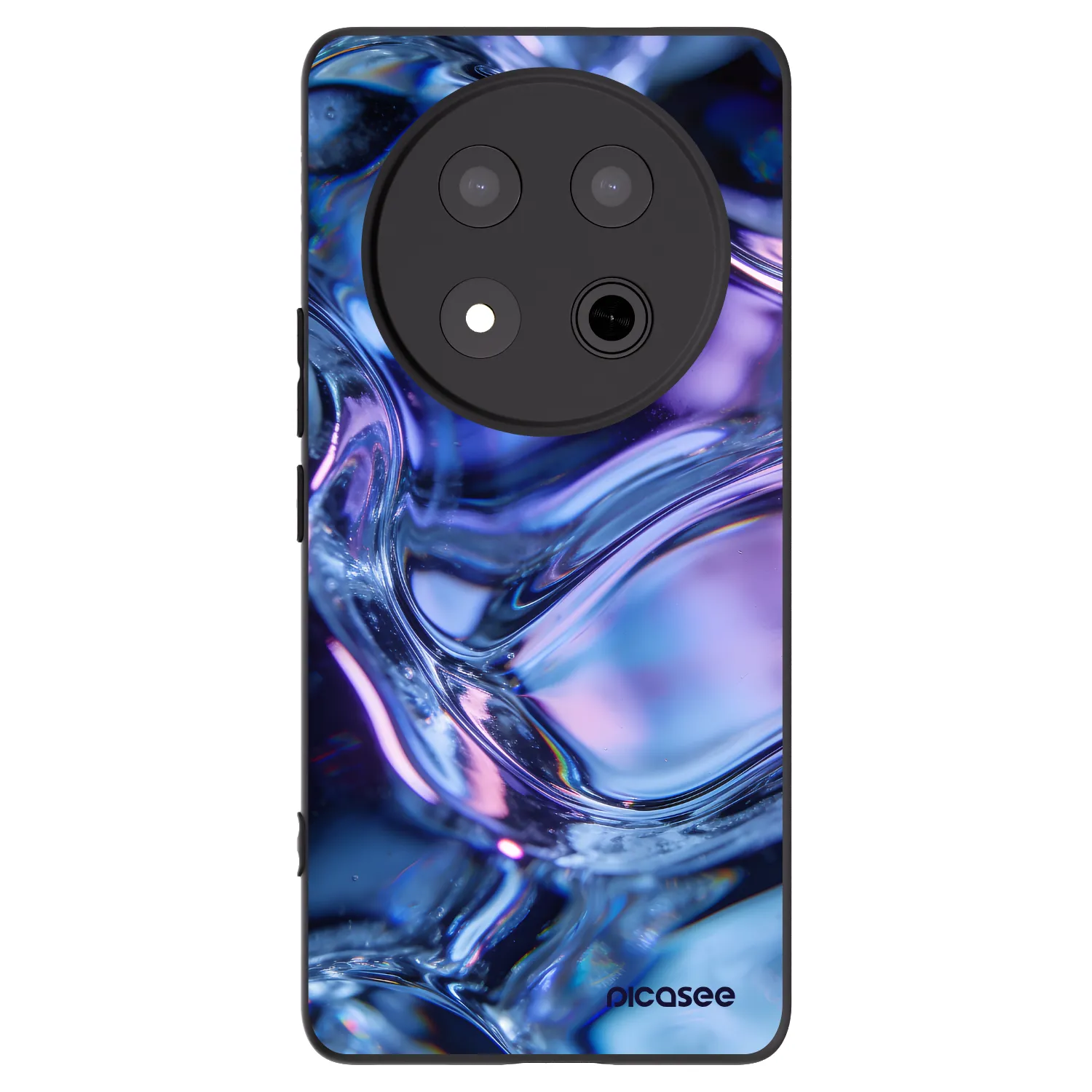 Picasee silikonski črni ovitek za Honor Magic7 Lite 5G - Iris liquid