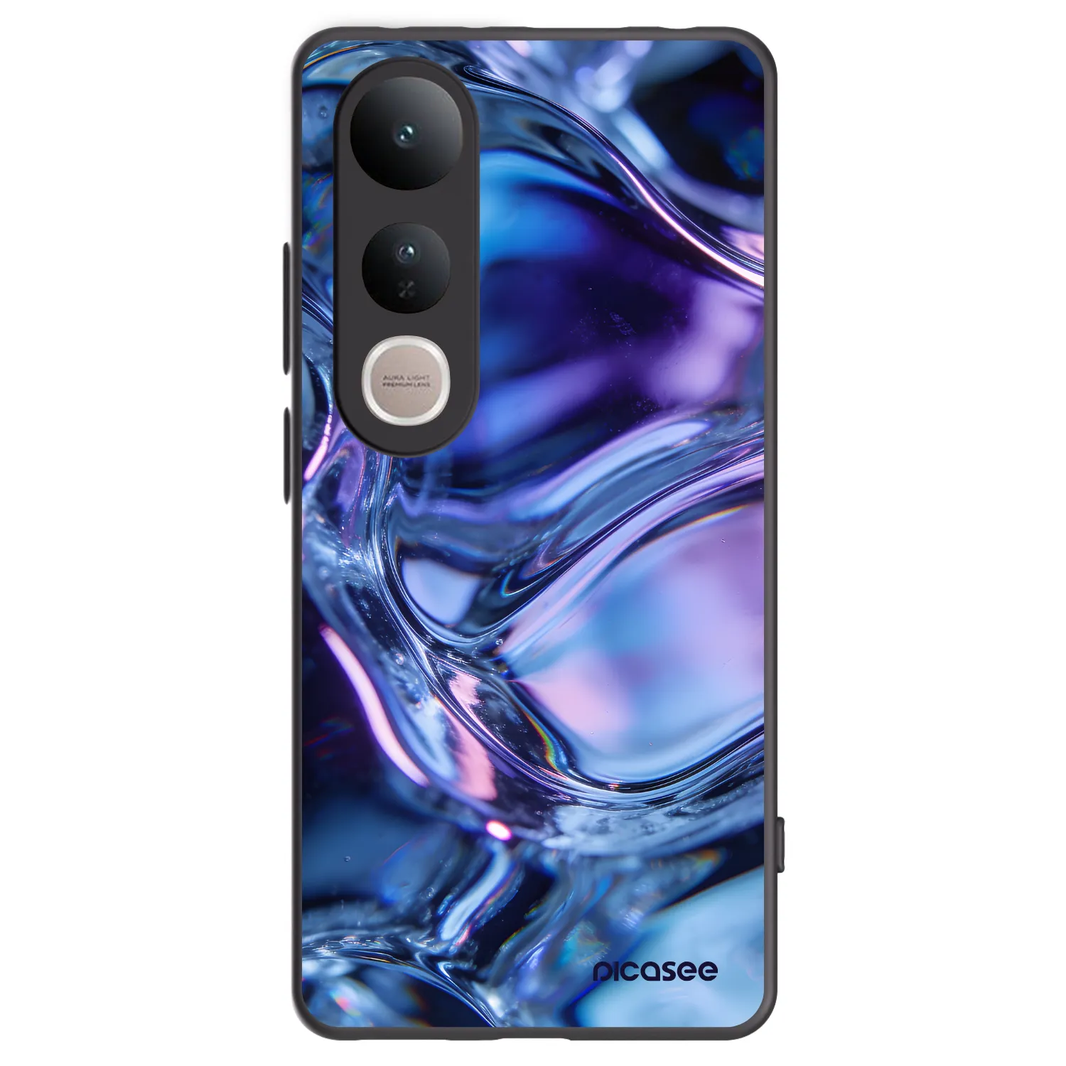 Picasee silikonski črni ovitek za Vivo V50 Lite 5G - Iris liquid
