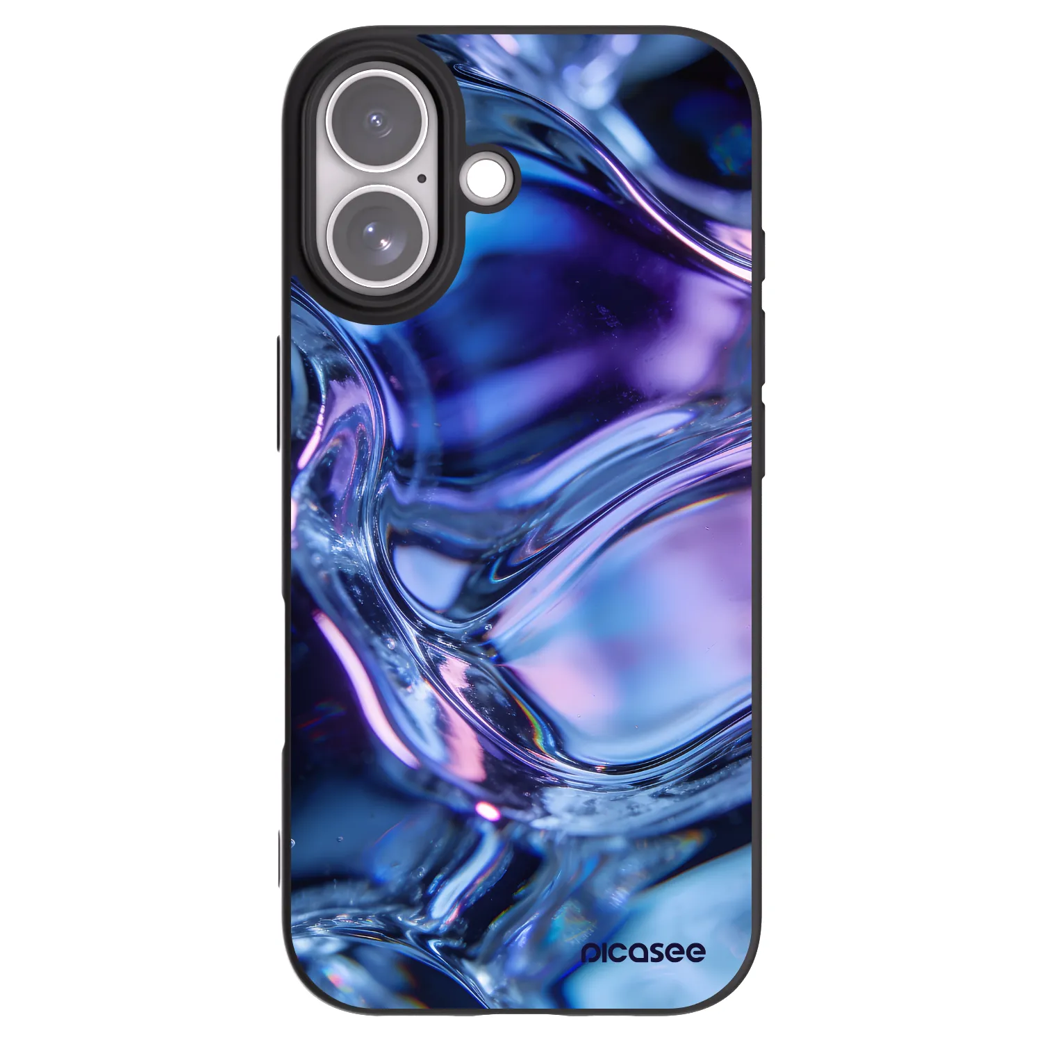 Picasee silikonski črni ovitek za Apple iPhone 17 - Iris liquid