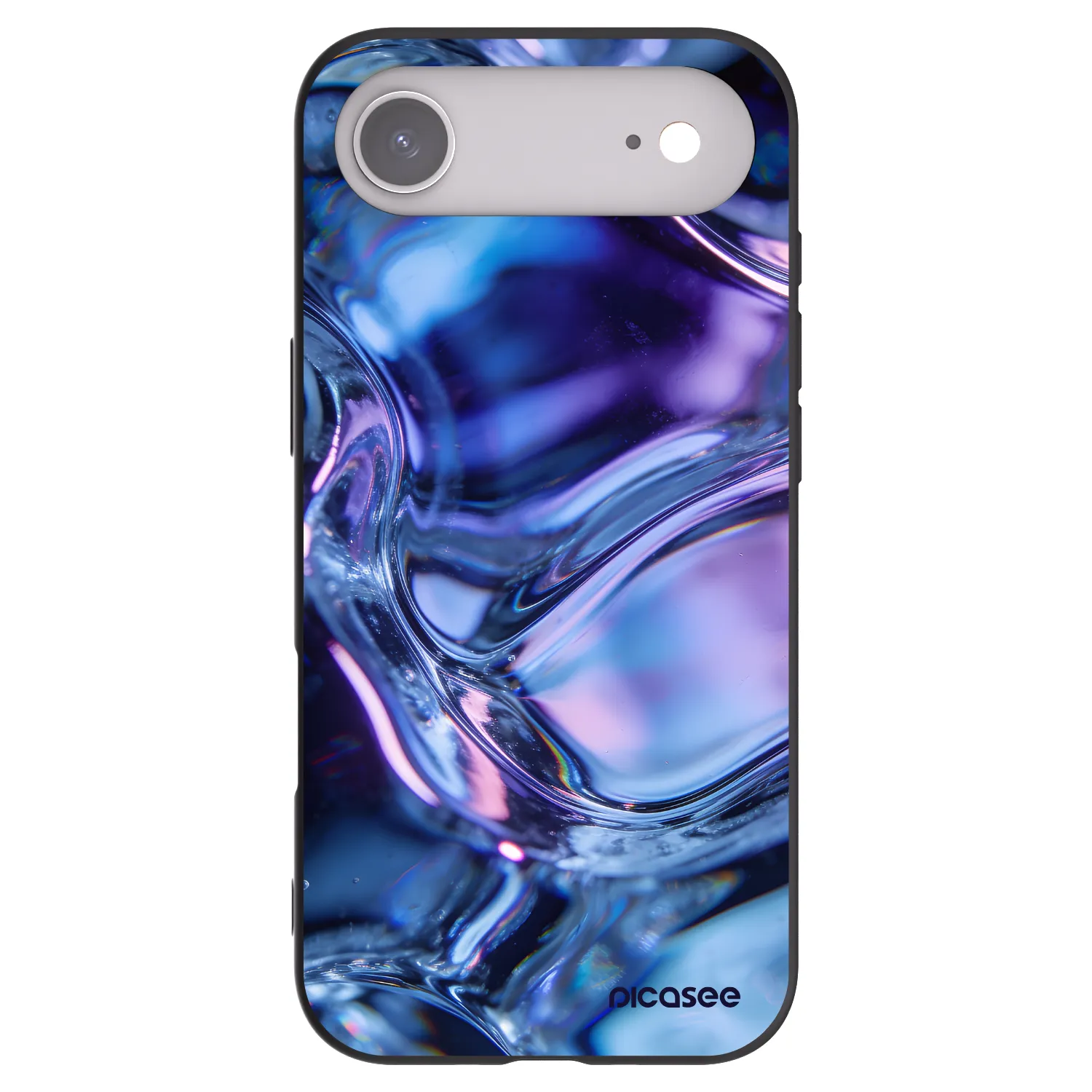 Picasee silikonski črni ovitek za Apple iPhone Air - Iris liquid