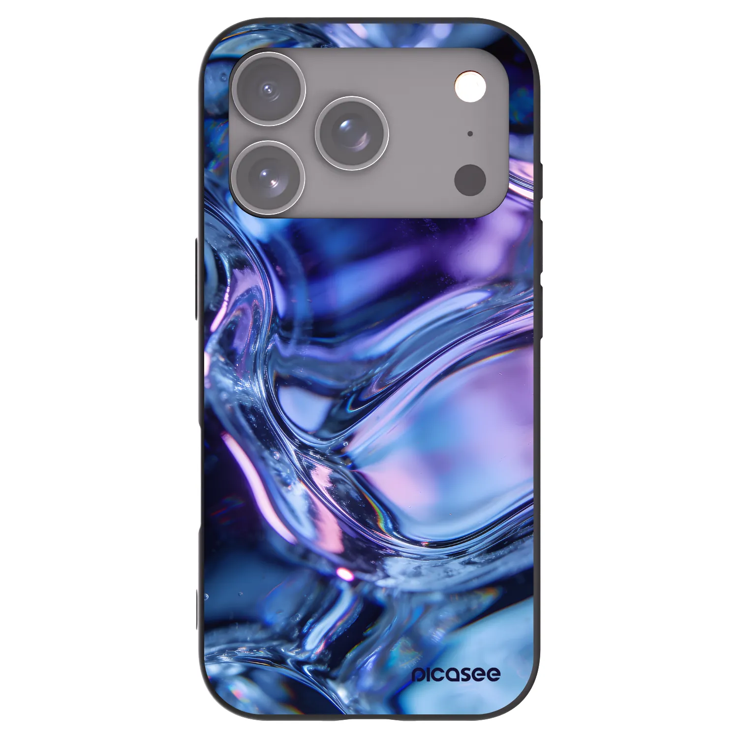 Picasee silikonski črni ovitek za Apple iPhone 17 Pro - Iris liquid