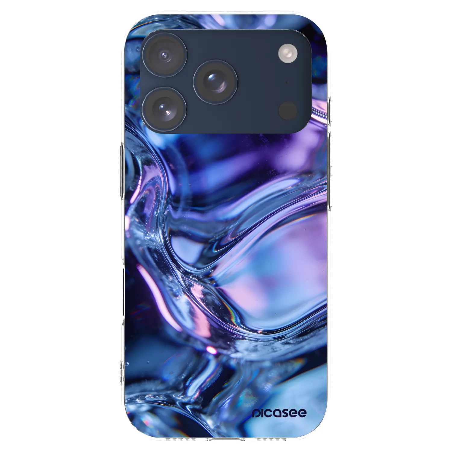 Picasee silikonski prozorni ovitek za Apple iPhone 17 Pro - Iris liquid