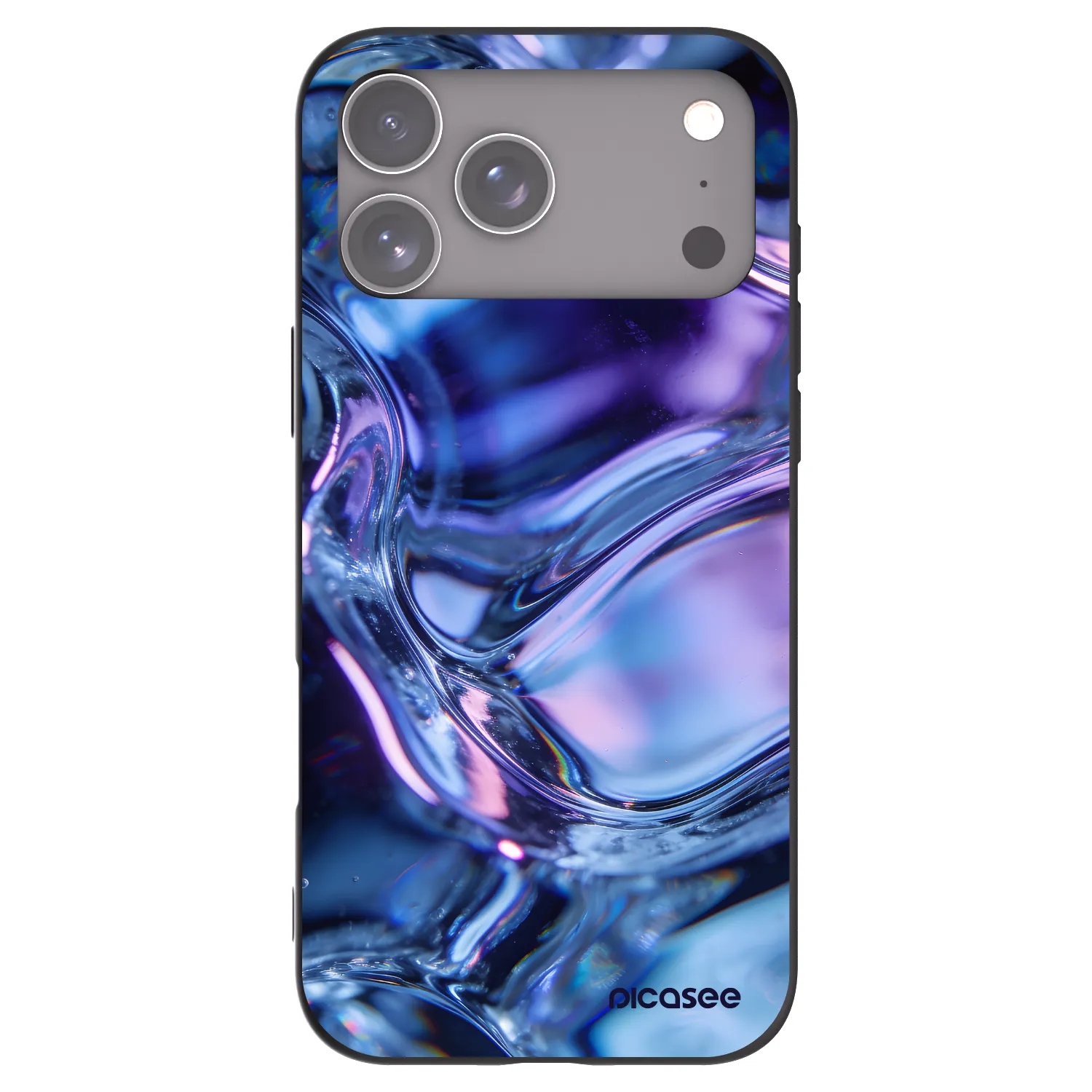 Picasee silikonski črni ovitek za Apple iPhone 17 Pro Max - Iris liquid