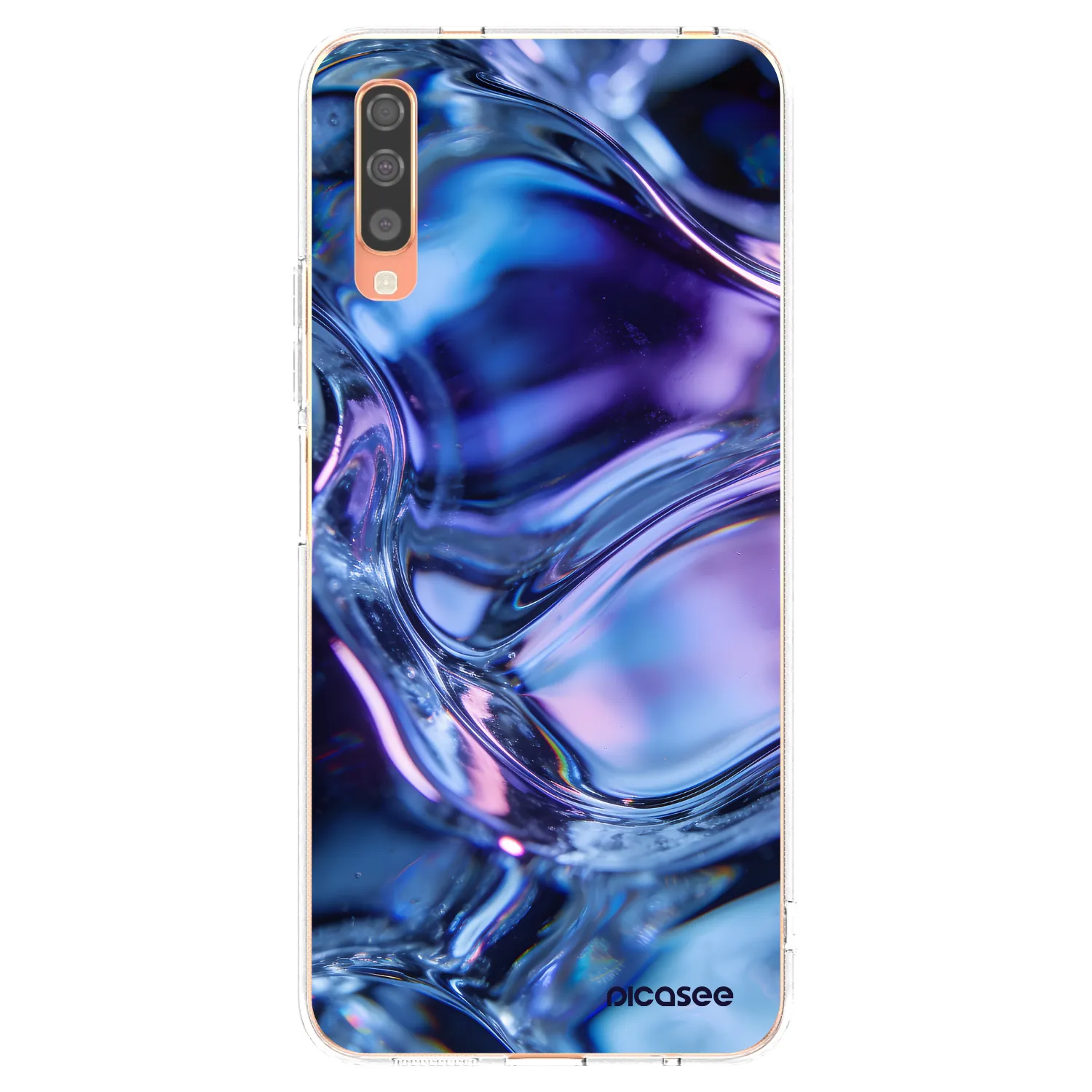 Picasee silikonski prozorni ovitek za Samsung Galaxy A70 A705F - Iris liquid