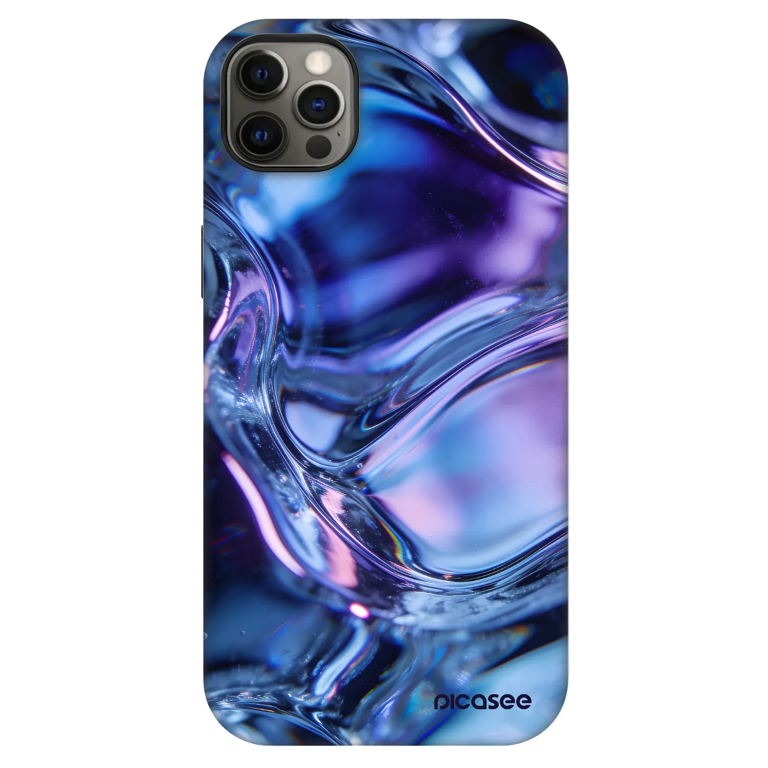 Picasee Fashion Case MagSafe za Apple iPhone 12 Pro Max - Iris liquid
