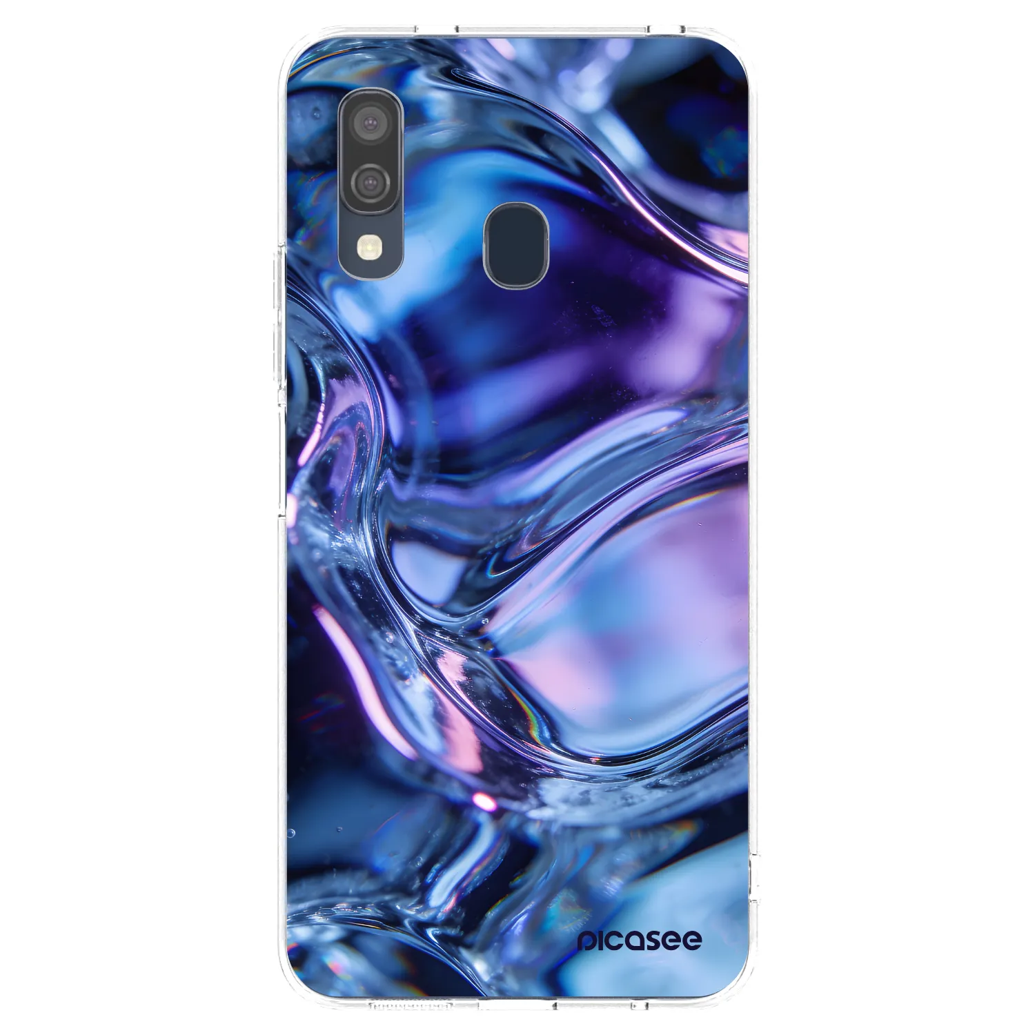 Picasee silikonski prozorni ovitek za Samsung Galaxy A40 A405F - Iris liquid