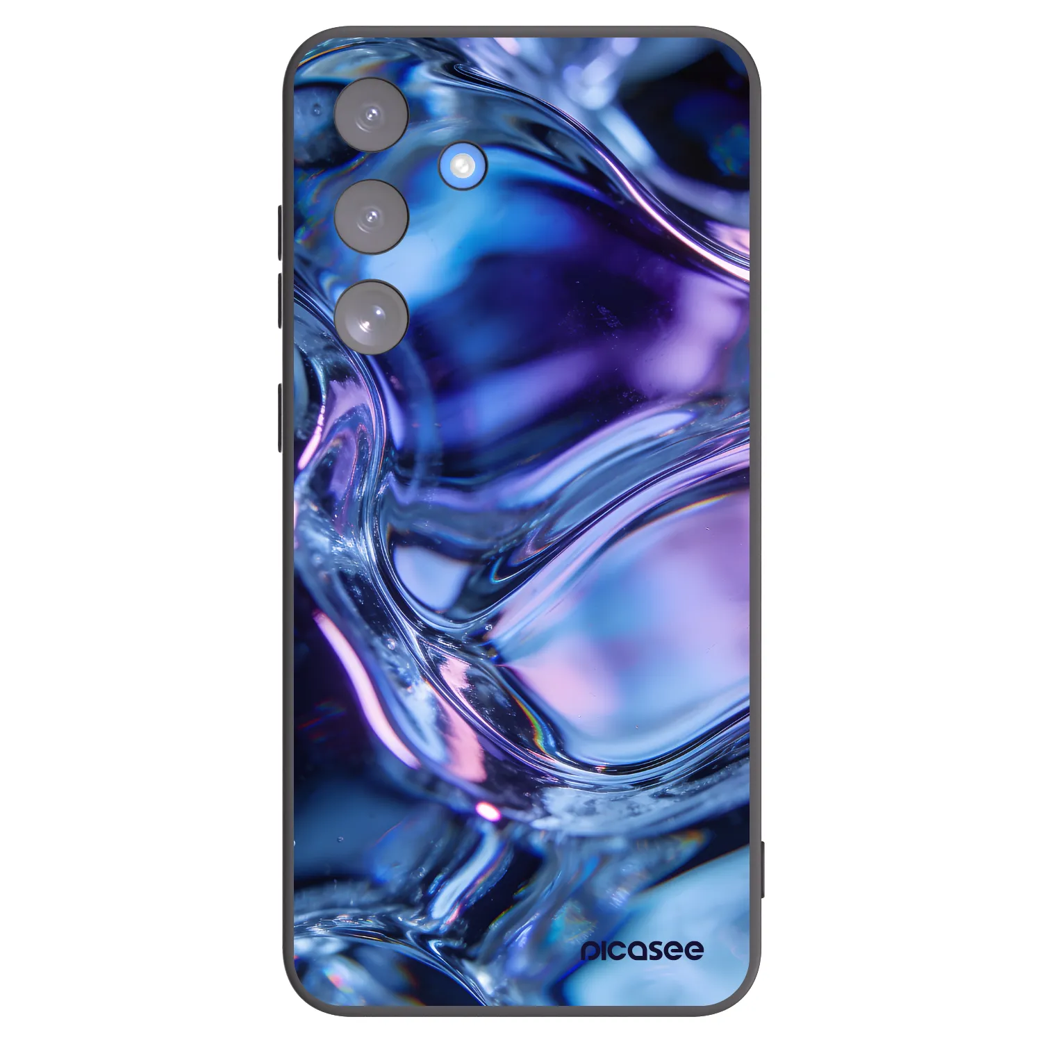 Picasee silikonski črni ovitek za Samsung Galaxy S25 FE 5G - Iris liquid