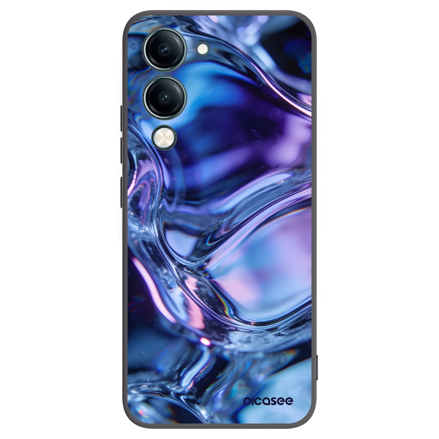 Picasee silikonski črni ovitek za Vivo Y29s 5G - Iris liquid