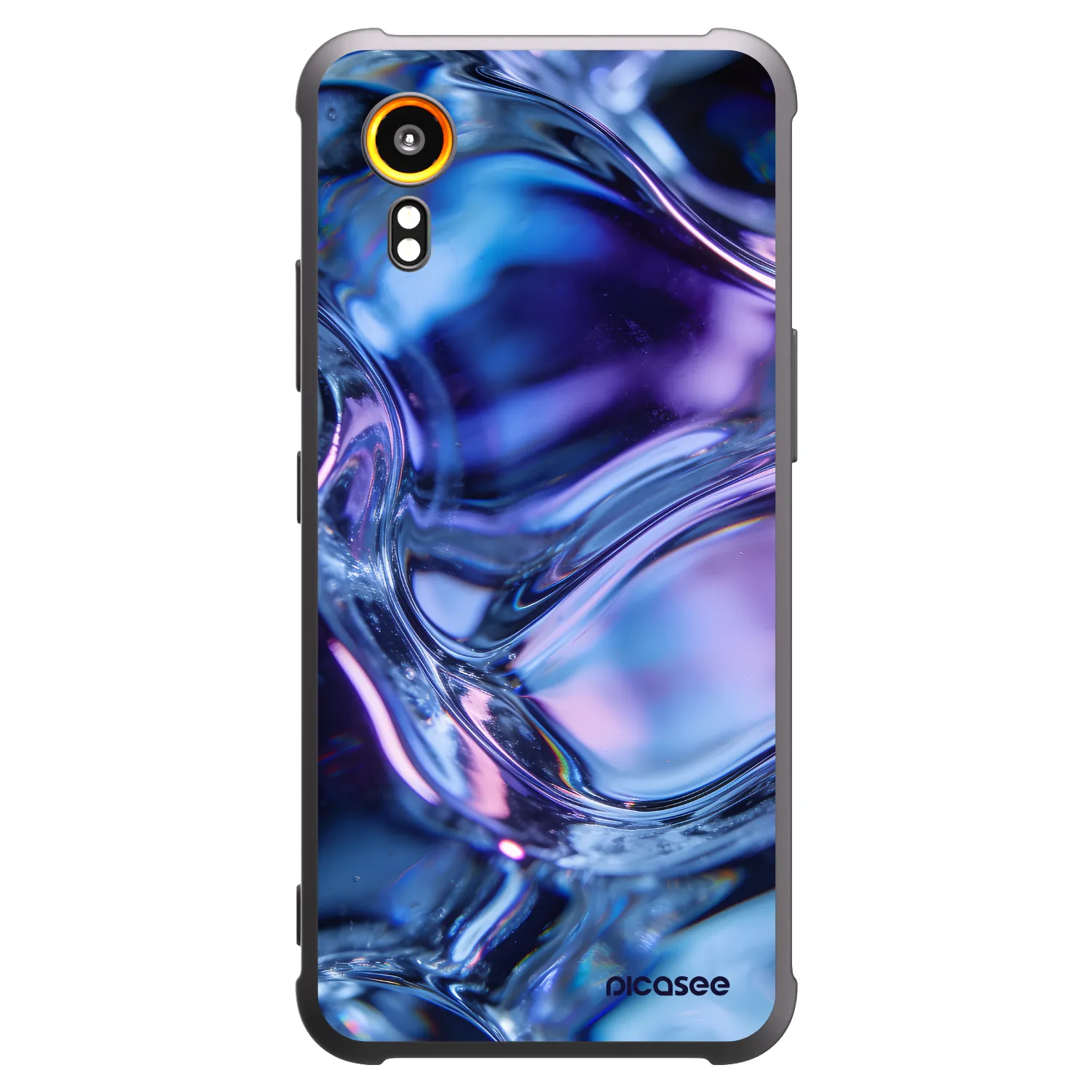 Picasee silikonski črni ovitek za Samsung Galaxy XCover 7 - Iris liquid