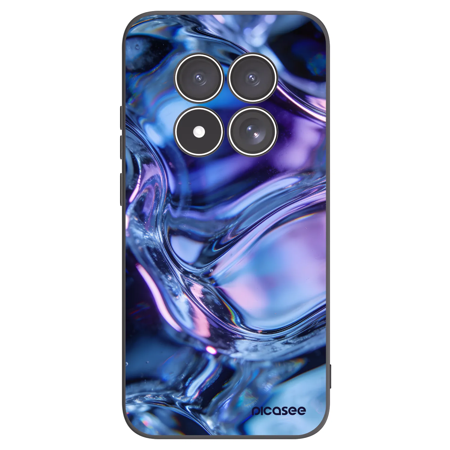 Picasee silikonski črni ovitek za Xiaomi Redmi Note 15 Pro 5G - Iris liquid
