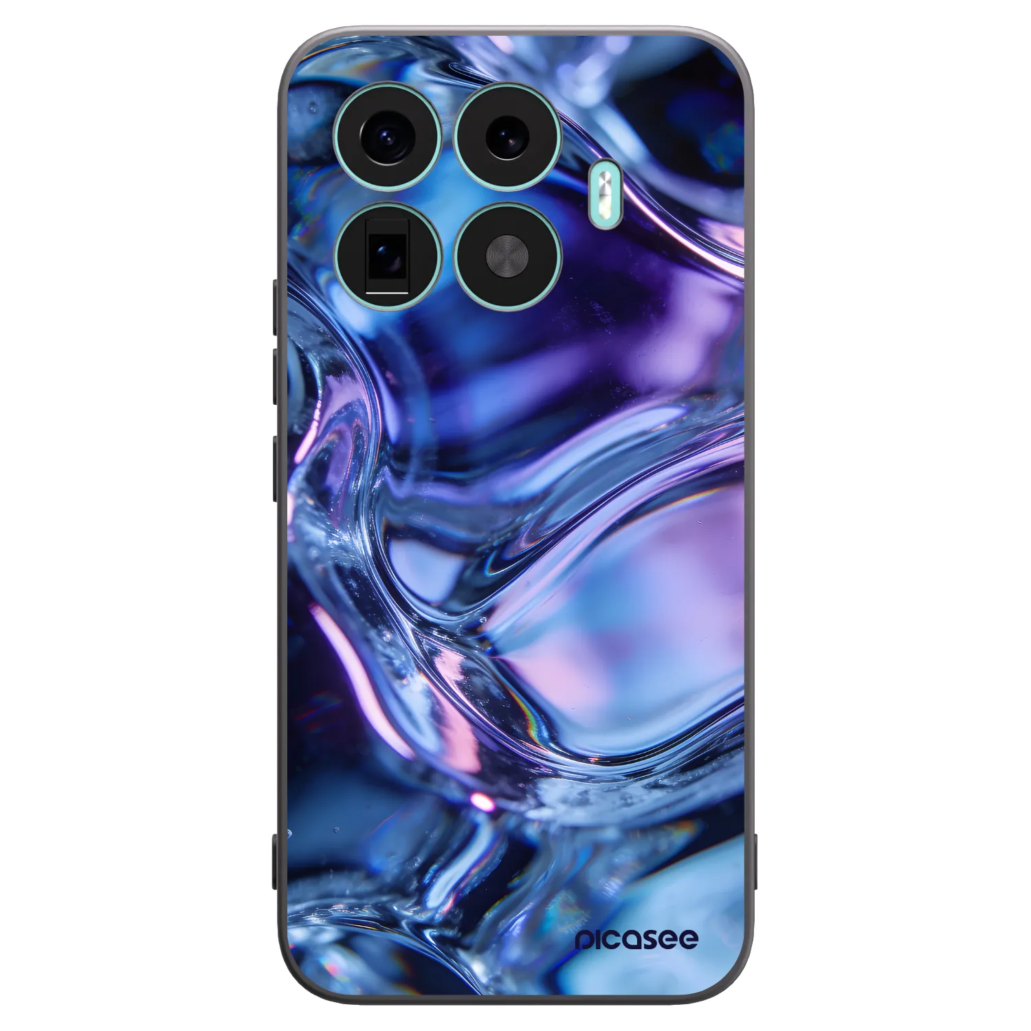 Picasee silikonski črni ovitek za Xiaomi 17T Pro - Iris liquid