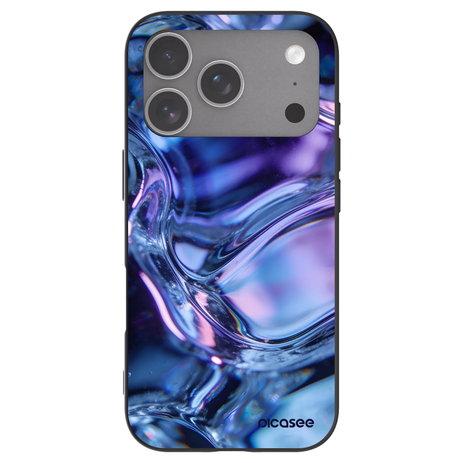 Picasee silikonski črni ovitek za Apple iPhone 18 Pro - Iris liquid