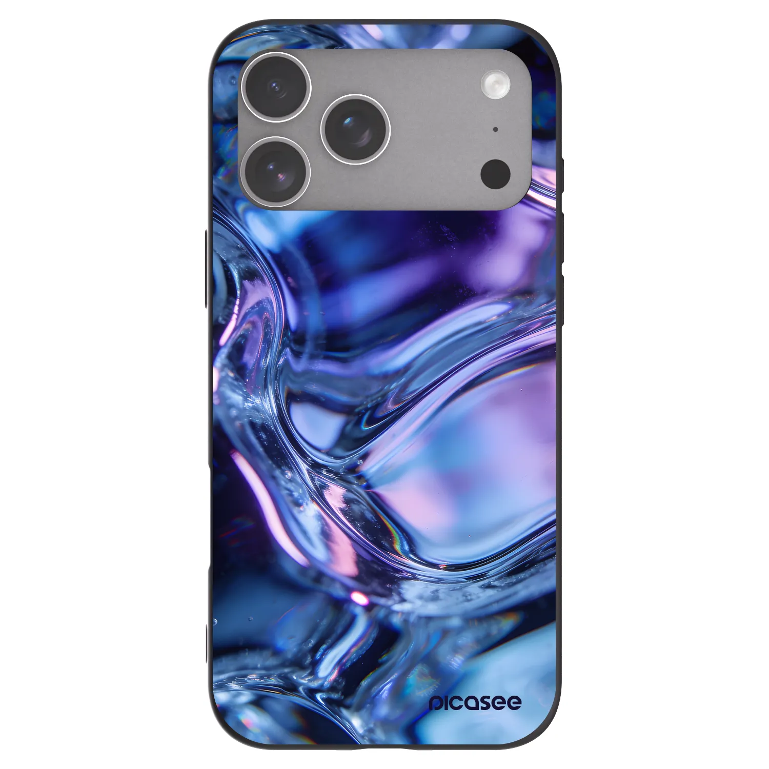Picasee silikonski črni ovitek za Apple iPhone 18 Pro Max - Iris liquid