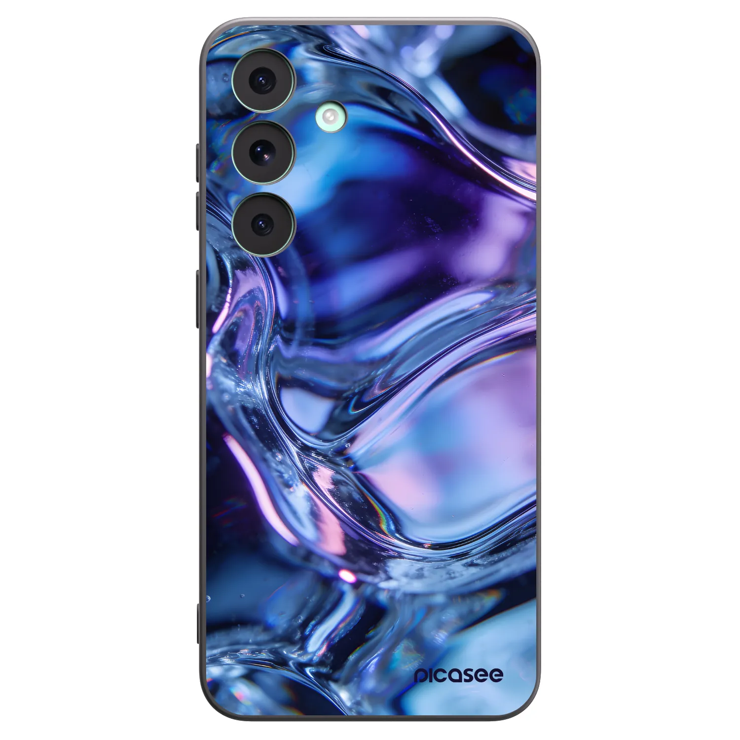 Picasee silikonski črni ovitek za Samsung Galaxy S26 FE - Iris liquid