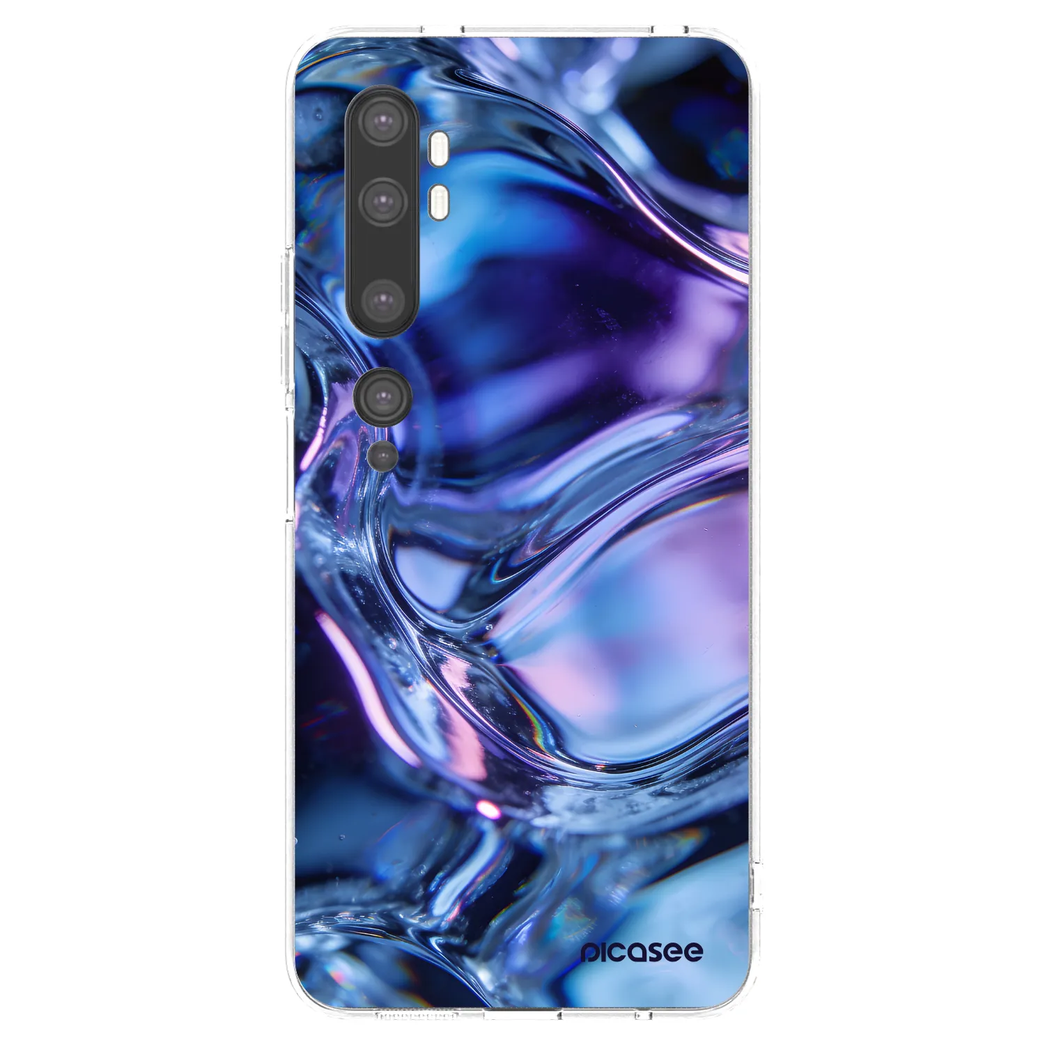 Picasee silikonski prozorni ovitek za Xiaomi Mi Note 10 (Pro) - Iris liquid