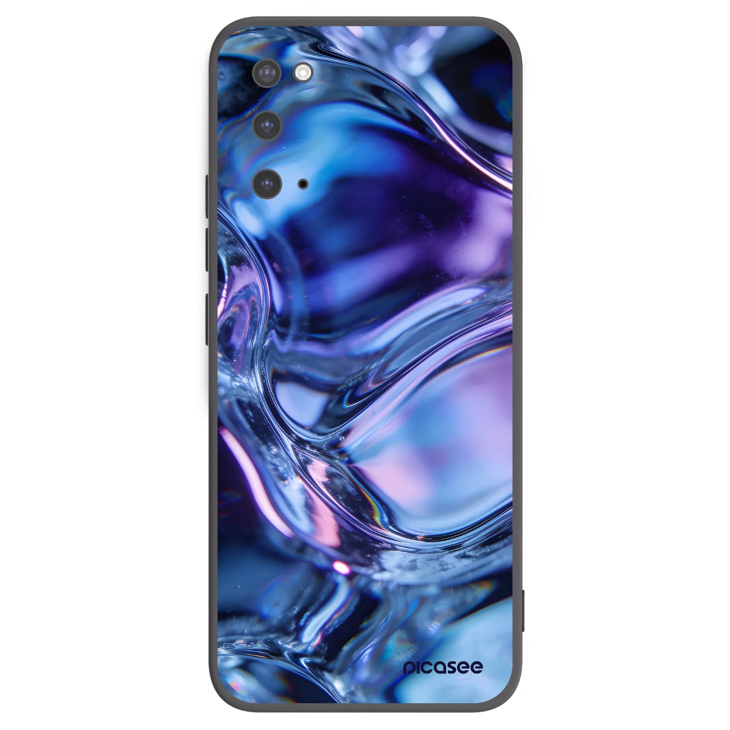 Picasee silikonski črni ovitek za Samsung Galaxy S20 G980F - Iris liquid