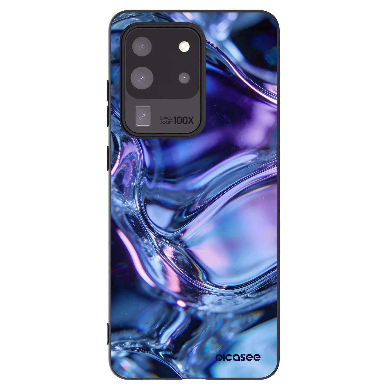 Picasee silikonski črni ovitek za Samsung Galaxy S20 Ultra 5G G988F - Iris liquid