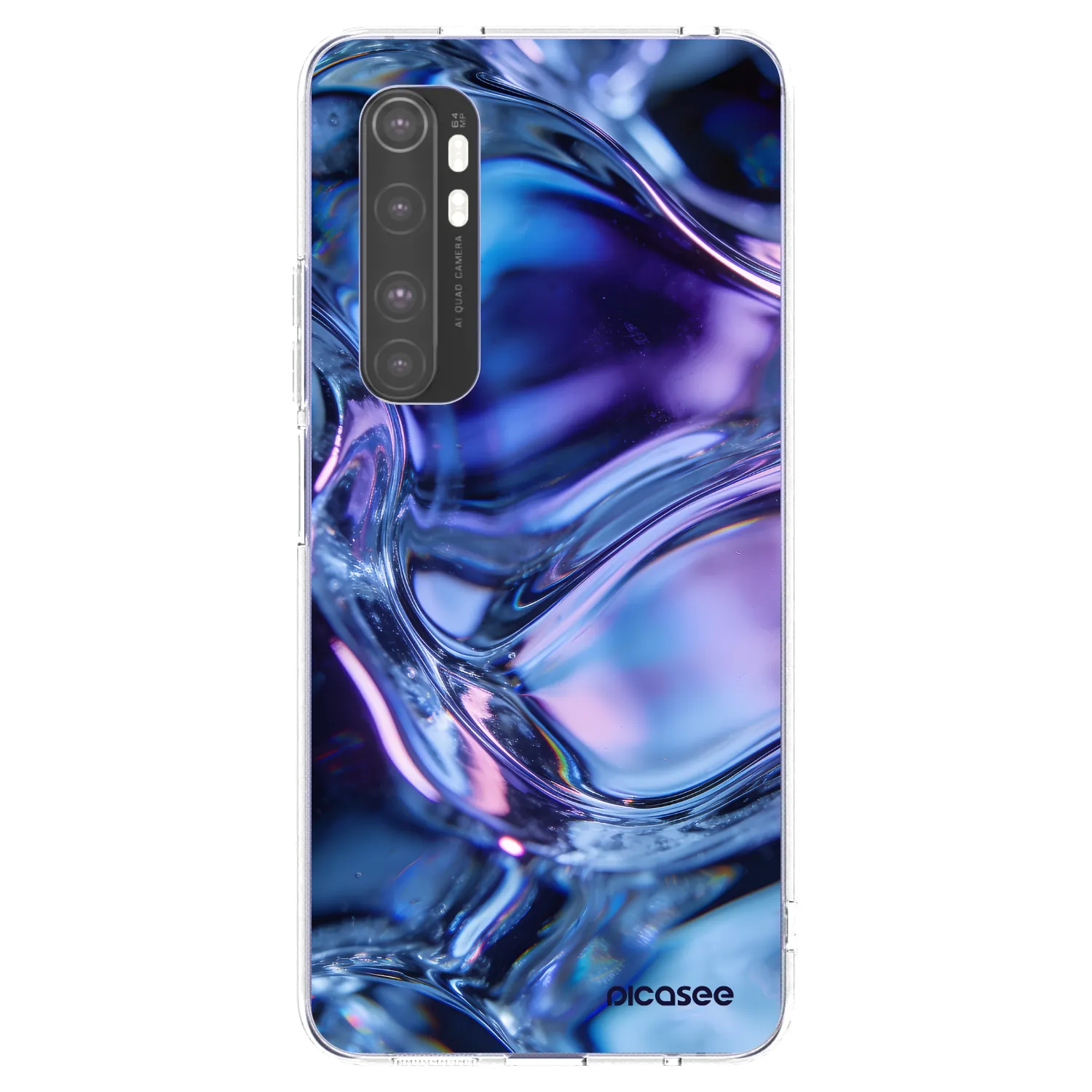 Picasee silikonski prozorni ovitek za Xiaomi Mi Note 10 Lite - Iris liquid