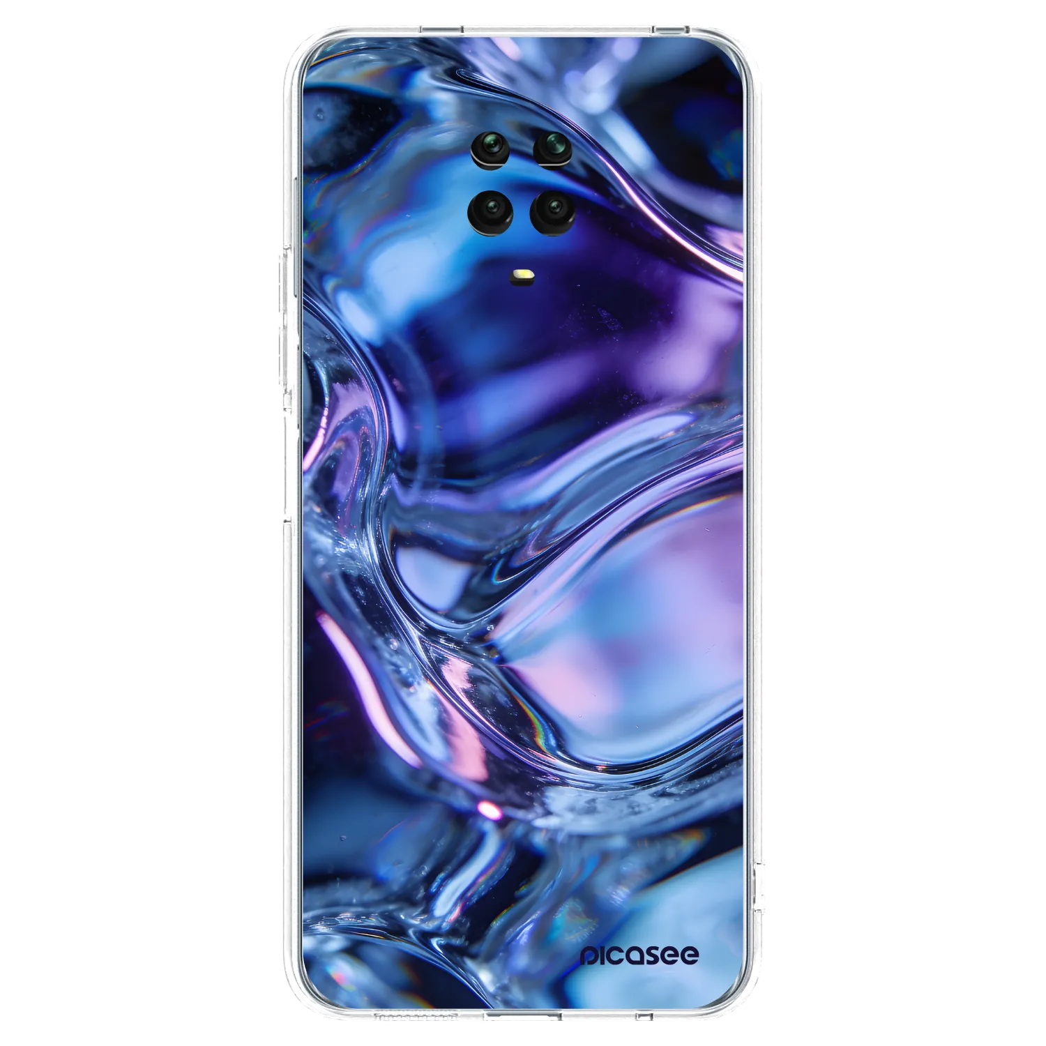 Picasee silikonski prozorni ovitek za Xiaomi Redmi Note 9S - Iris liquid