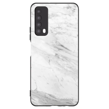 Picasee silikonski črni ovitek za Huawei P Smart 2021 - White marble