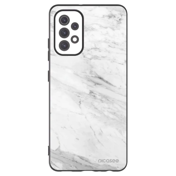 Picasee silikonski črni ovitek za Samsung Galaxy A32 5G A326B - White marble