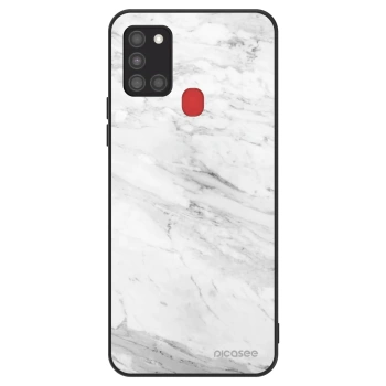 Ovitek za Samsung Galaxy A21s - White marble