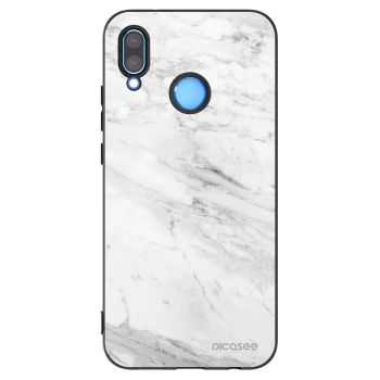 Picasee silikonski črni ovitek za Huawei P20 Lite - White marble