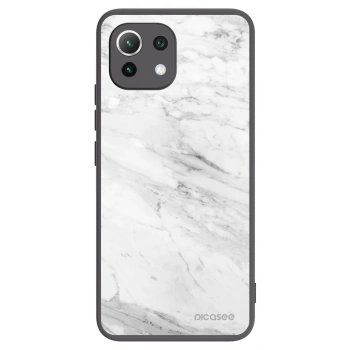 Picasee silikonski črni ovitek za Xiaomi Mi 11 Lite - White marble