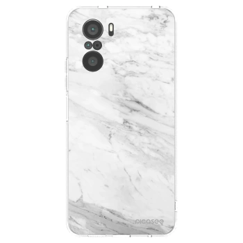 Picasee silikonski prozorni ovitek za Xiaomi Poco F3 - White marble