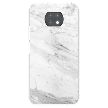 Picasee silikonski prozorni ovitek za Xiaomi Redmi Note 9T - White marble