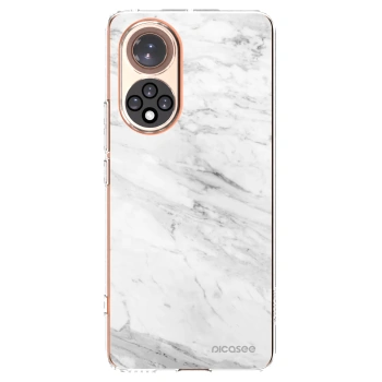 Picasee silikonski prozorni ovitek za Huawei Nova 9 - White marble