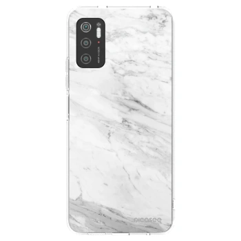 Picasee silikonski prozorni ovitek za Xiaomi Poco M3 Pro 5G - White marble