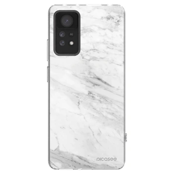 Picasee silikonski prozorni ovitek za Xiaomi Redmi Note 11 Pro - White marble