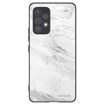 Picasee silikonski črni ovitek za Samsung Galaxy A53 5G A536 - White marble