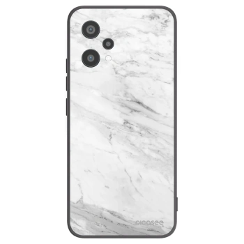Picasee silikonski črni ovitek za Realme 9 Pro 5G - White marble