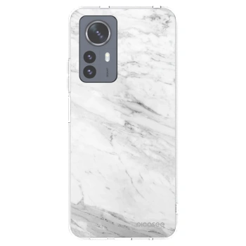 Picasee silikonski prozorni ovitek za Xiaomi 12 Pro - White marble
