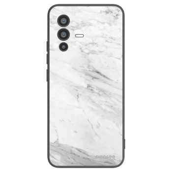Picasee silikonski črni ovitek za Vivo V23 5G - White marble