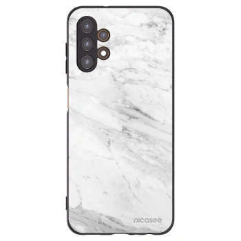 Picasee silikonski črni ovitek za Samsung Galaxy A13 4G A135 - White marble