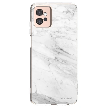 Picasee silikonski prozorni ovitek za Motorola Moto G32 - White marble