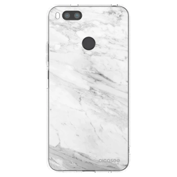 Picasee silikonski prozorni ovitek za Xiaomi Redmi A1 - White marble