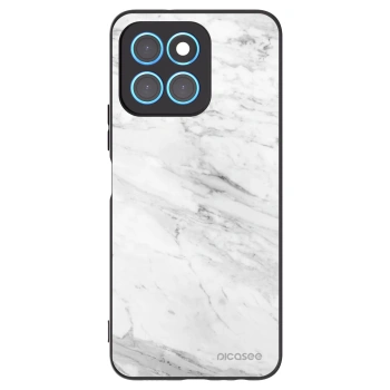 Picasee silikonski črni ovitek za Honor X6 - White marble